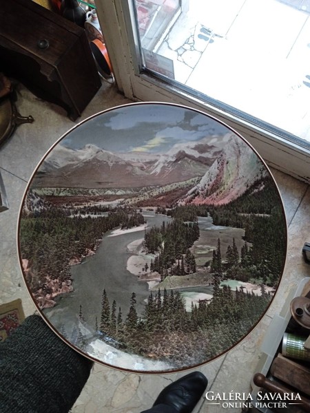 English porcelain dinner plate, national park series, 22 cm