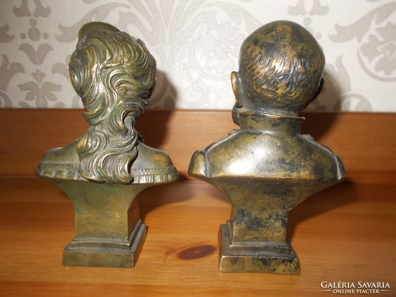 Sissi/sissy/ and József Ferenc bronze bust, bronze bust