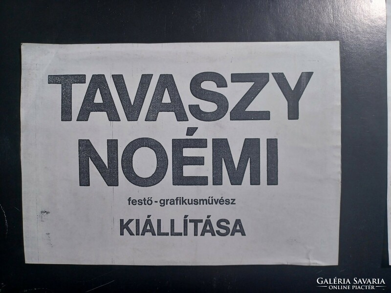 Tavaszy Noémi exhibition poster - with Ezekiel print (69x48 cm)