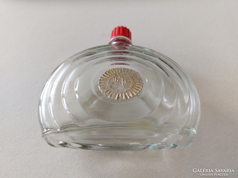 Old Russian cologne glass art deco perfume bottle with label