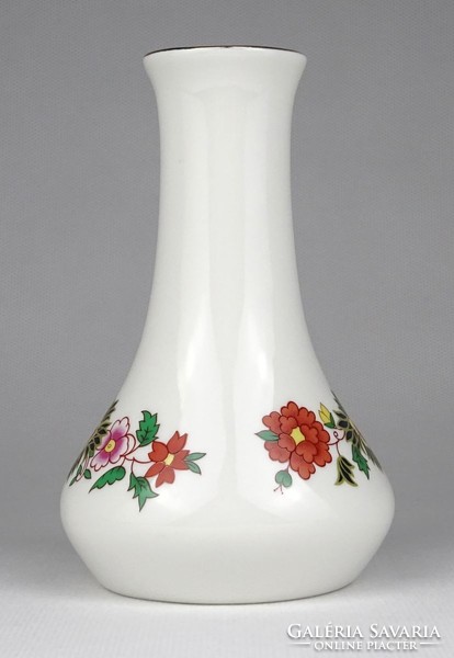 1M218 Régi ritka Aquincum porcelán váza 13 cm