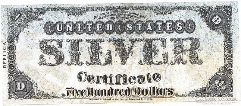Usa / 500 silver dollar 1878 replica