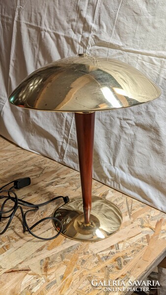 Golden mushroom lamp