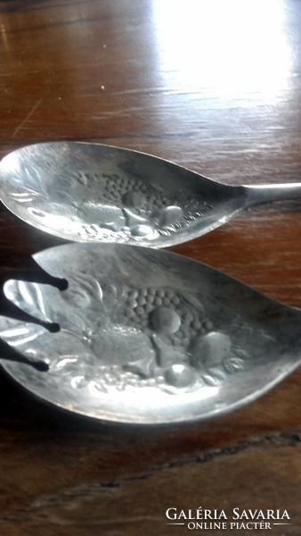 English sheffield silver-plated salad taker paired - marked