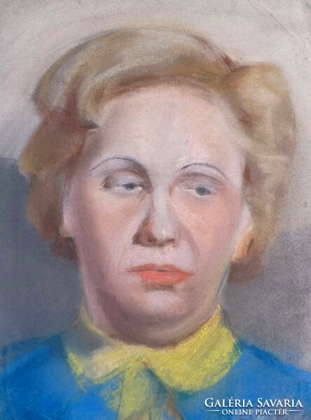 Female portrait - pastel (29x38 cm)