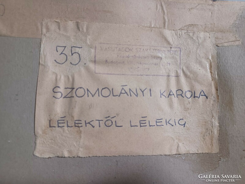 Szomolányi Karola: Lelektől lélekig - Tóth Árpád illusztráció - tollrajz (43x33 cm)