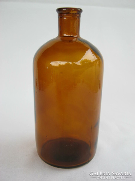 Old glass bottle decorative glass with tu mark