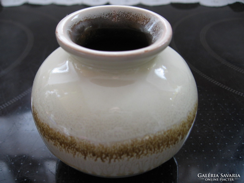 Retro kis Carstens keramik Germany gömb váza 8105
