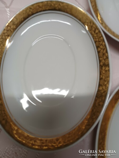 Alföldi oval small plate with gilded edges
