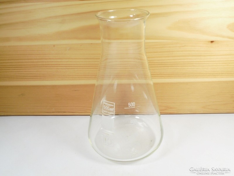 Laboratóriumi üveg tégely - RASOTHERM Keletnémet GDR 500 ml - kb. 1970-es évekből