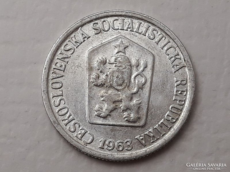 Czechoslovakia 10 heller 1963 coin - Czech 10 heller 1963 foreign coin