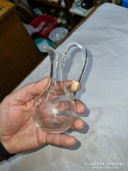 Old glass spout