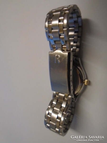 Gold steel women's qvarc wristwatch, maybe never used, good for a wrist of approx. 20 cm