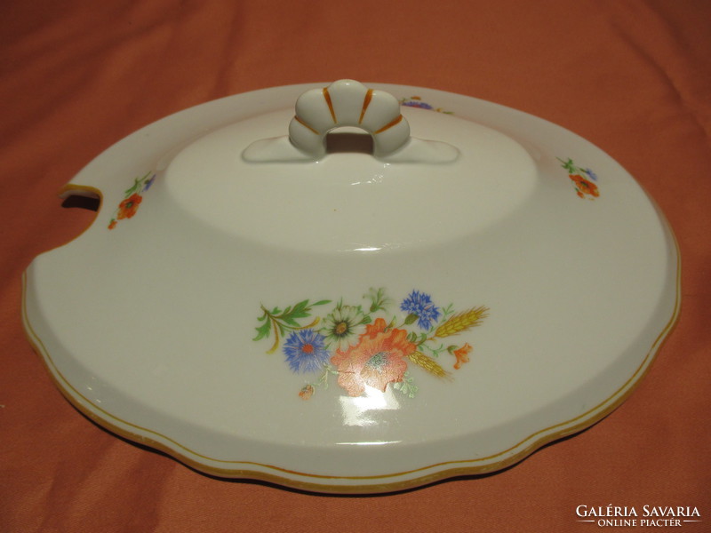 Zsolnay poppy soup bowl with lid, lid, lid