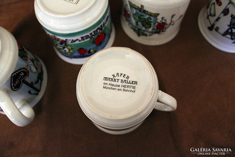 4 + 1 Kafer Munich fairy tale mugs