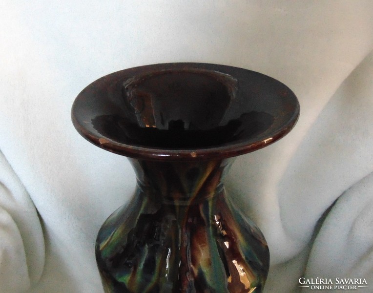Old vase with ceramic vase
