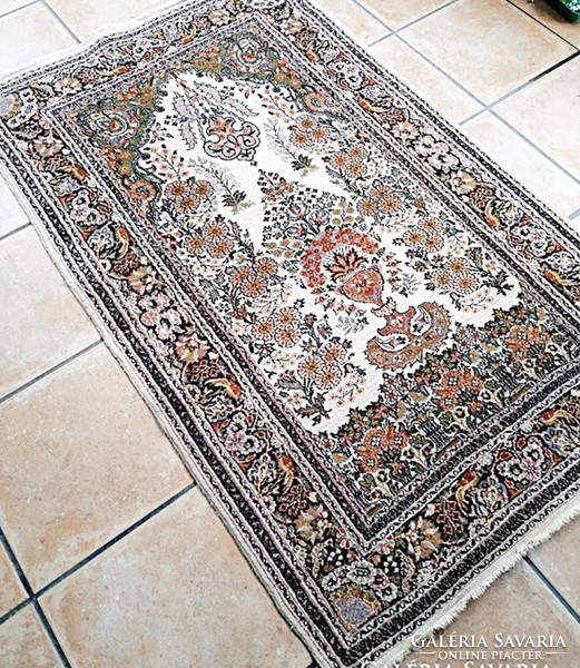 Lahori, woody Pakistani rug, hand-knotted, 100 x 160 cm