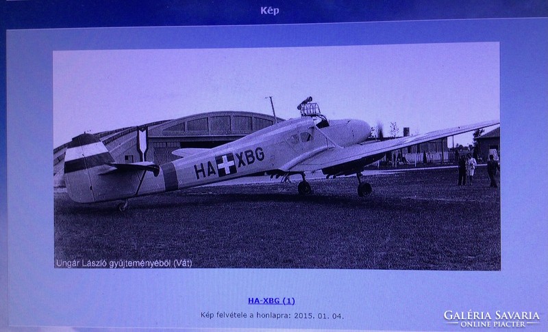 HA-XBG FW-58C Focke-Wulf futár repülőgép