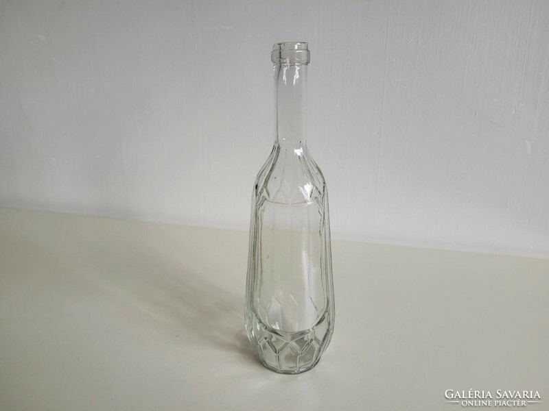 Old drinking glass kramer rezső Budapest labeled bottle