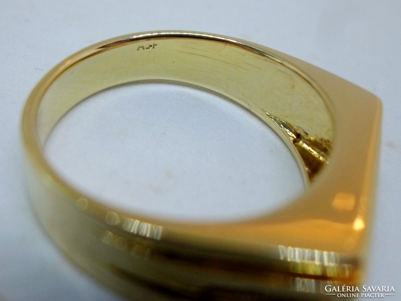 Szépséges 18kt arany gyűrű  0.6ct brillel uniszex