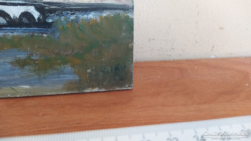 (K) Hortobágy painting 10.5 x 32.5 cm