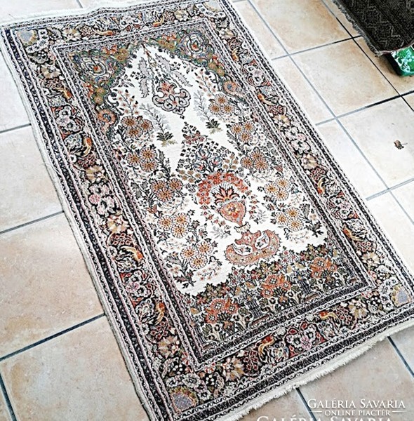 Lahori, woody Pakistani rug, hand-knotted, 100 x 160 cm