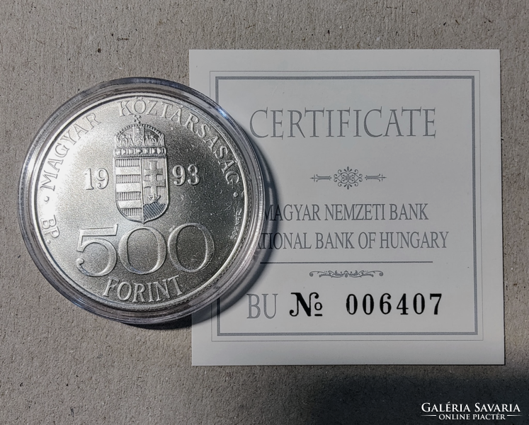500 Forint 1993 BU INTEGRÁCIÓ AZ EURÓPAI KÖZÖSSÉGBE ECU