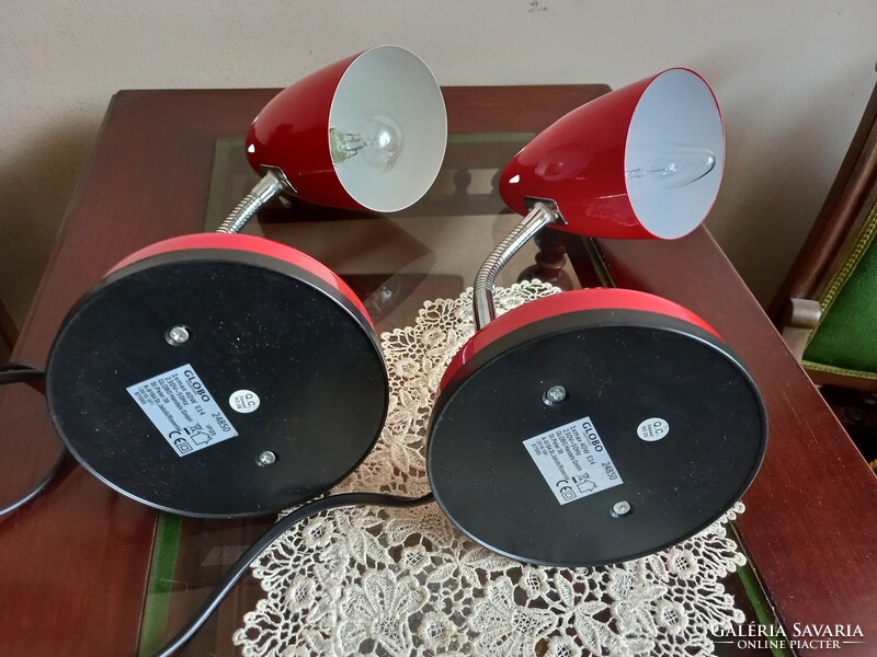 Globo metal table lamp in a pair