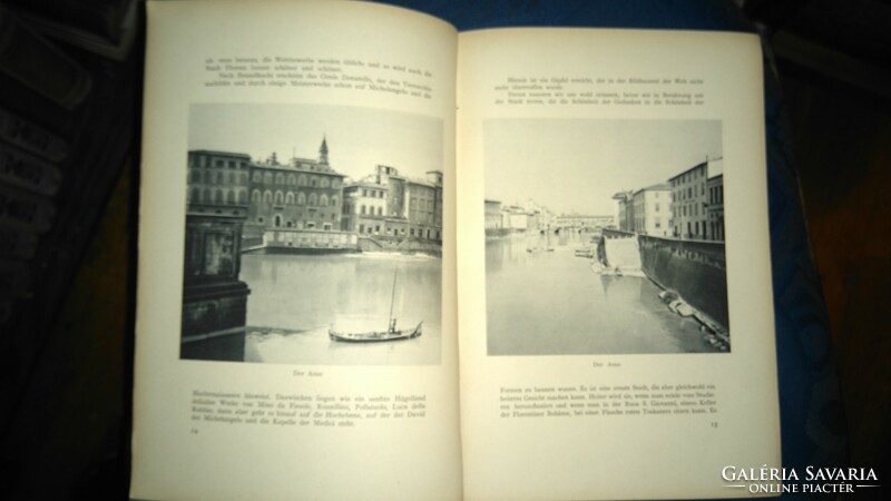 Antique German Language Monuments of Florence 1939 Florence with 6 watercolors and 165 shots
