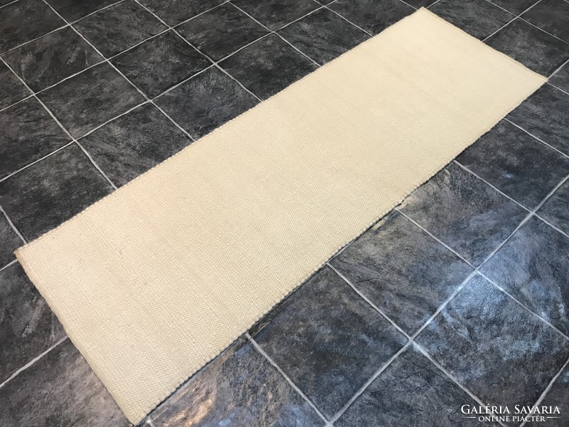 Kézi szövésű gyapjú futószőnyeg - Tisztítva, 69 x 206 cm