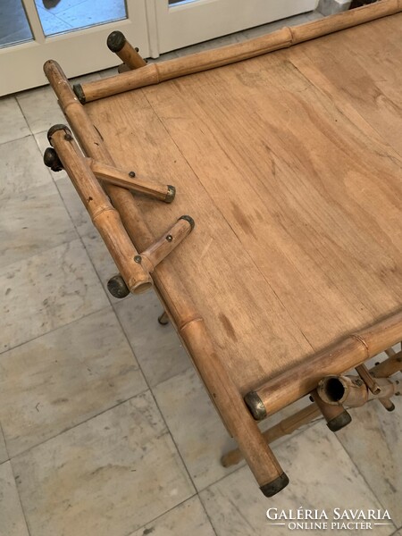 Ritka Bambusz tálcás asztal/ zsúrasztal
