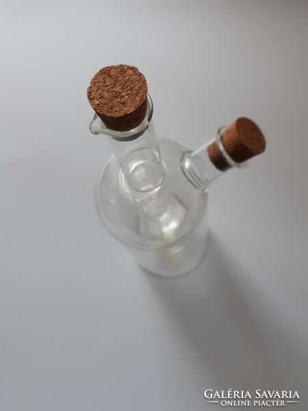 "Dupla" üveg  - dupla belsejű üveg 2 kiöntővel
