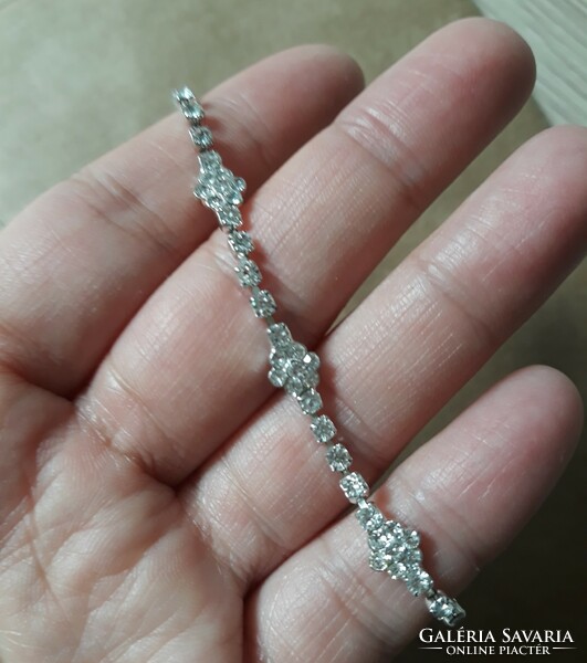Bracelet with brilliant gemstones (19.5 cm)