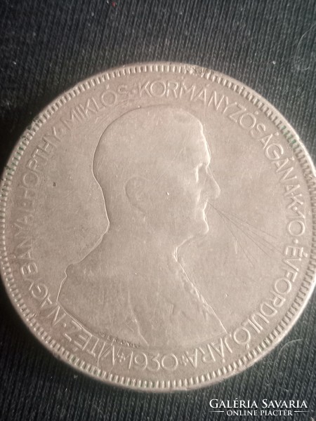 Miklós Horthy silver 5 pengő 1930