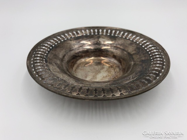 Antique silver-plated centerpiece, tray 02.