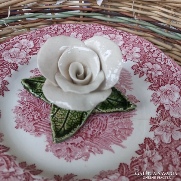 Porcelán kézműves Rózsa
