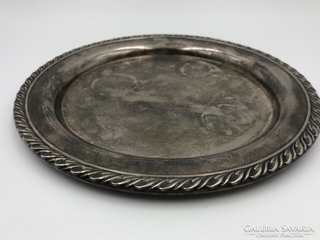 Antique silver-plated centerpiece, tray 01.