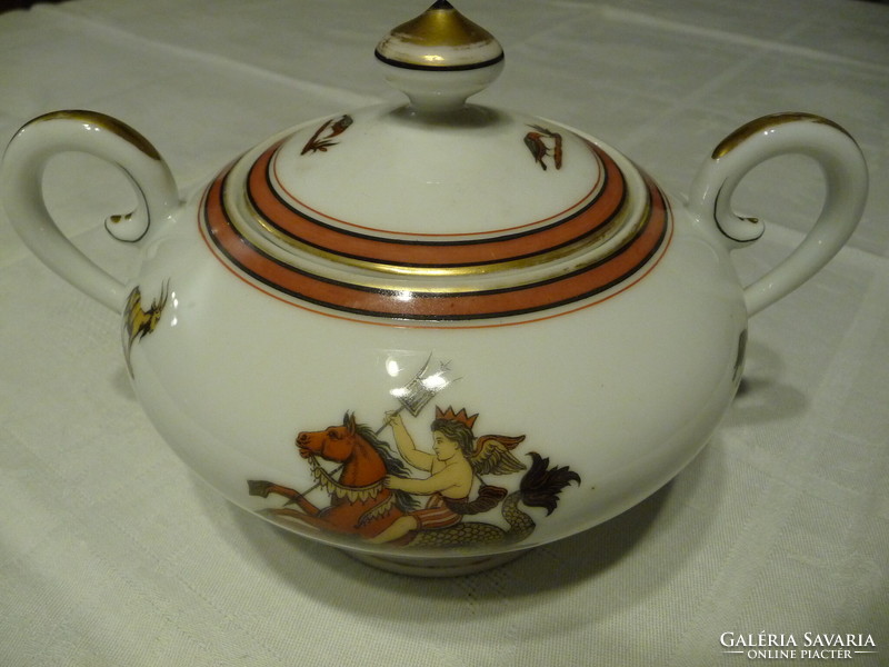 Antique patterned sugar bowl