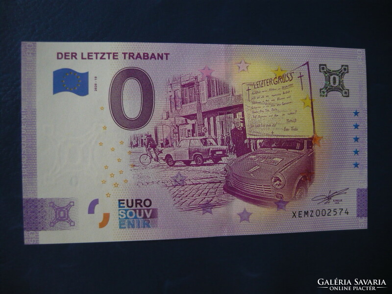 Germany 0 euro 2020 is the last Trabant! Ouch! Rare commemorative coin!