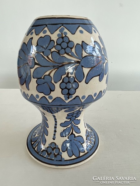 A large ceramic vase by István Cenki (czvalinga) of Hódmezővásárhely