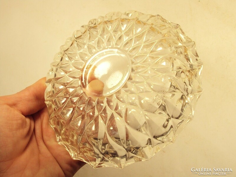 Retro old glass ashtray ash ashtray tray - approx. From the 1970s and 80s