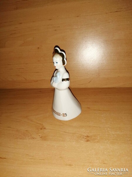 Moscow, World Youth and Student Meeting 1985 Dulevo porcelain girl figure in national costume 12.5 cm (po-3)