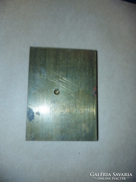 Precisely worked, antique bronze relief, 5 cm, could have been a box roof