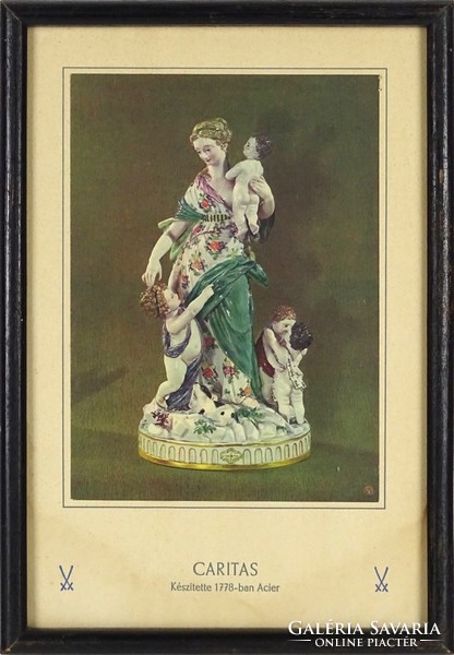 1M403 Meissen - Michel-Victor Acier : "Caritas" 25.5 x 17.5 cm