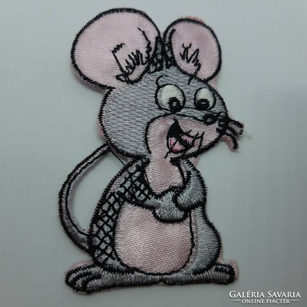 Mouse sew-on, clothes patch, sewable, ironable clothing decoration