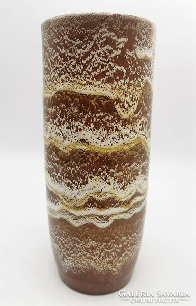 Retro vase, Hungarian applied art ceramics, 21.5 cm