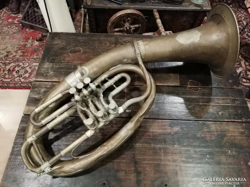 Tuba, from the beginning of the 20th century, marked piece, as decoration or for collectors, stowasser j. Royal ...