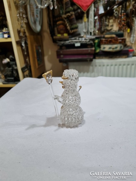 Industrial glass snowman