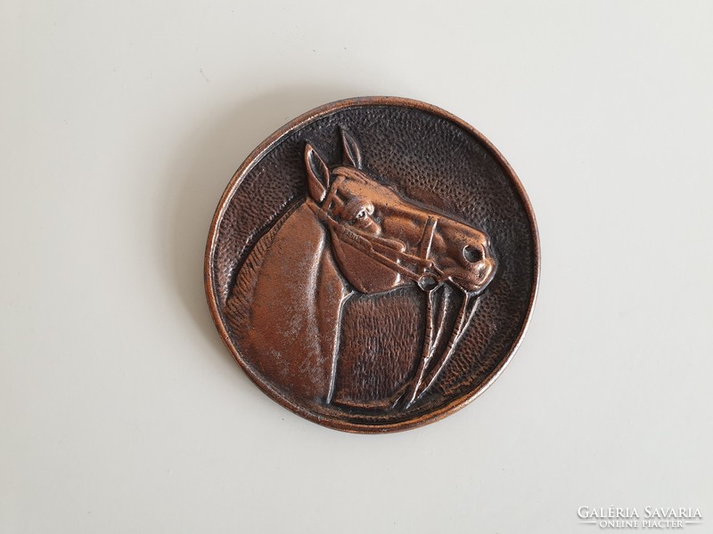Horse rider metal casting wall ornament