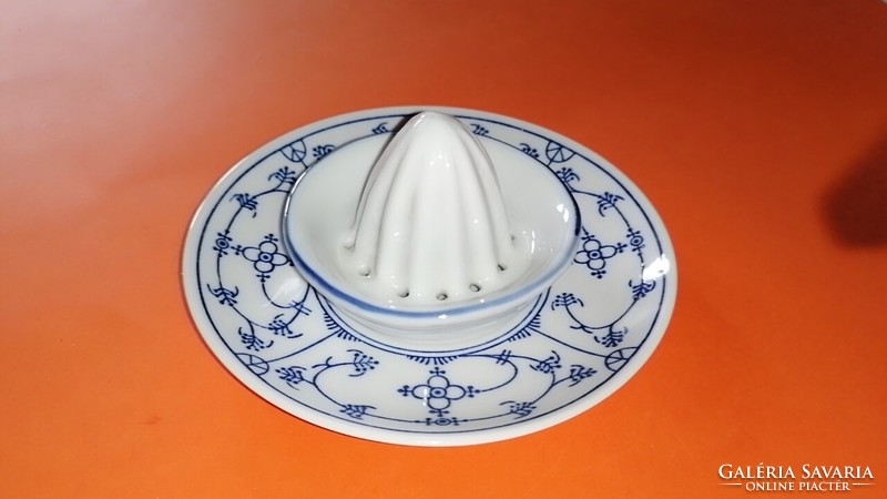 A very rare porcelain lemon squeezer